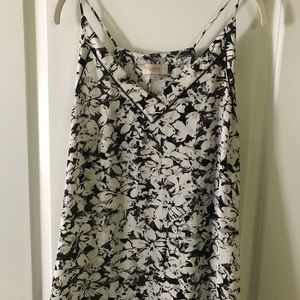 Black and White Floral Cami